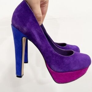 STEVE MADDEN, Purple and Blue Women's Platform Heels